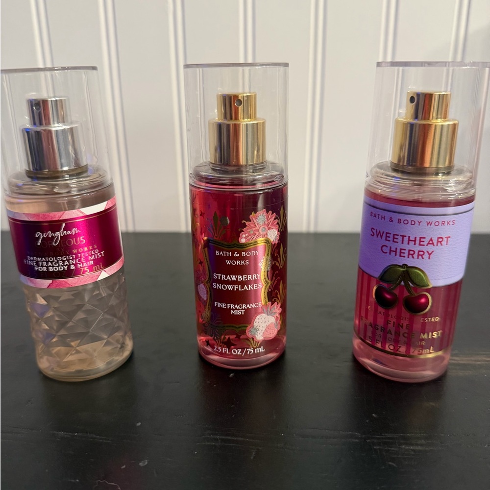 Bath & Body Works Fragrance Mist Set minis set of 3 NEW